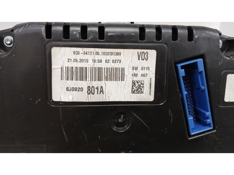 Recambio de cuadro instrumentos para seat ibiza iv (6j5, 6p1) 1.6 tdi referencia OEM IAM 6J0920801A  A2C53349080