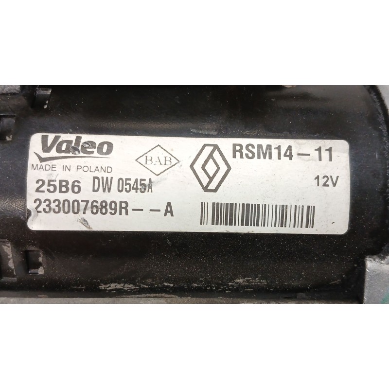 Recambio de motor arranque para dacia dokker monospace (ke_) 1.5 dci (keaj, keah) referencia OEM IAM  233007689R 