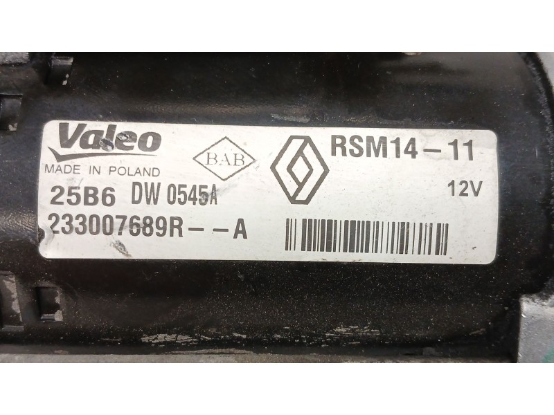 Recambio de motor arranque para dacia dokker monospace (ke_) 1.5 dci (keaj, keah) referencia OEM IAM  233007689R 