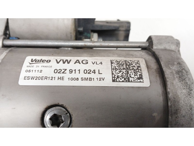 Recambio de motor arranque para seat leon (5f1) 1.6 tdi referencia OEM IAM 02Z911024L  ESW20ER121