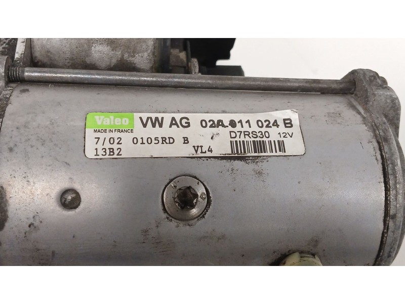 Recambio de motor arranque para seat leon (1m1) 1.9 tdi referencia OEM IAM 02A011024B  D7RS30