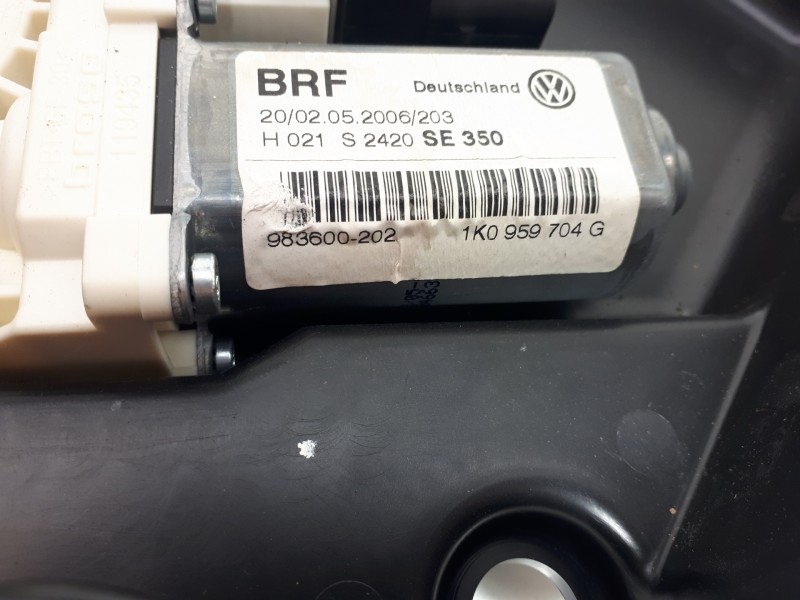 Recambio de elevalunas trasero derecho para seat leon (1p1) comfort limited referencia OEM IAM 1K0959704G  