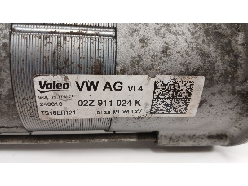 Recambio de motor arranque para seat ibiza iv (6j5, 6p1) 1.6 tdi referencia OEM IAM 02Z911024K  TS18ER121