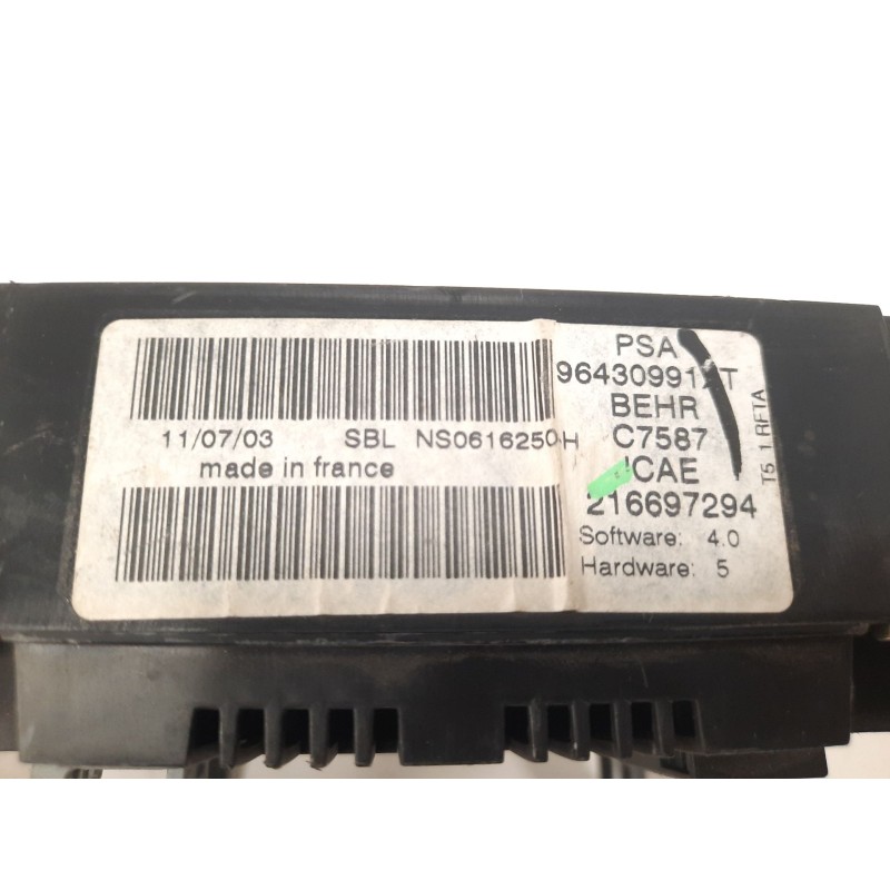 Recambio de mando climatizador para peugeot 307 break/sw (s2) 2.0 16v hdi fap cat (rhr / dw10bted4) referencia OEM IAM 96430991X