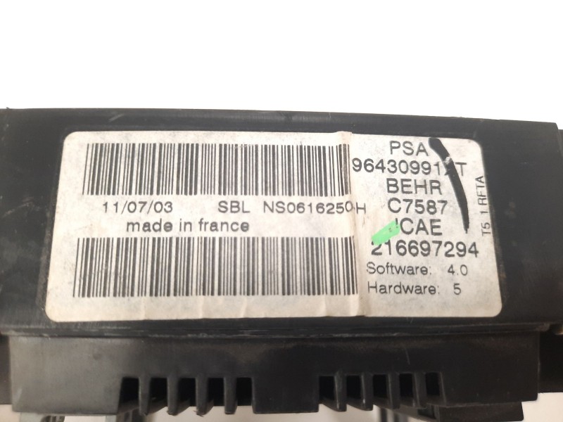 Recambio de mando climatizador para peugeot 307 break/sw (s2) 2.0 16v hdi fap cat (rhr / dw10bted4) referencia OEM IAM 96430991X