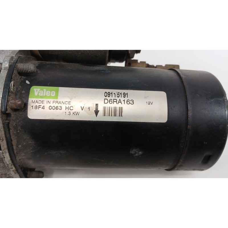 Recambio de motor arranque para opel corsa c (x01) 1.0 (f08, f68) referencia OEM IAM D6RA163  09115191 Recambio de motor arranque para opel corsa c (x01) 1.0 (f08, f68) referencia OEM IAM D6RA163  09115191