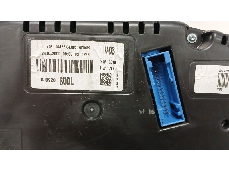 Recambio de cuadro instrumentos para seat ibiza iv sc (6j1, 6p5) 1.9 tdi referencia OEM IAM 6J0920800L  A2C53311201