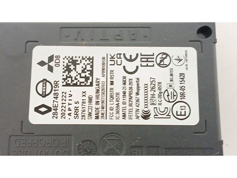 Recambio de modulo electronico para renault arkana i (lcm_, ldn_) 1.3 tce 140 (ldn0) referencia OEM IAM 284E74819R  