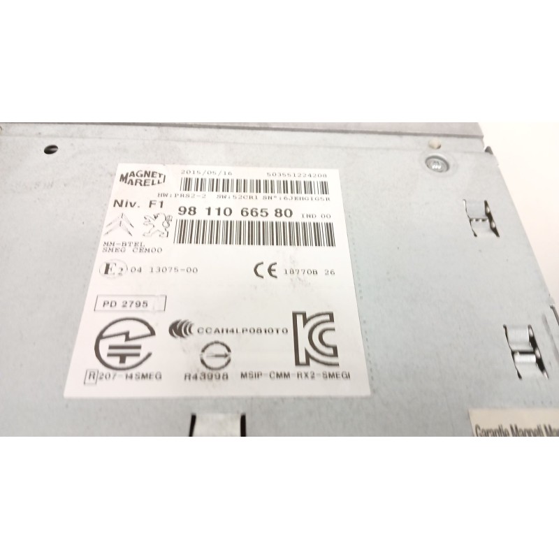 Recambio de sistema audio / radio cd para peugeot 208 i (ca_, cc_) 1.6 hdi referencia OEM IAM 9811066580  