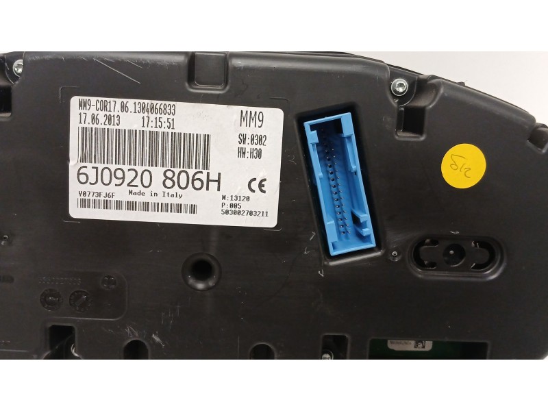 Recambio de cuadro instrumentos para seat ibiza iv (6j5, 6p1) 1.6 tdi referencia OEM IAM 6J0920806H  