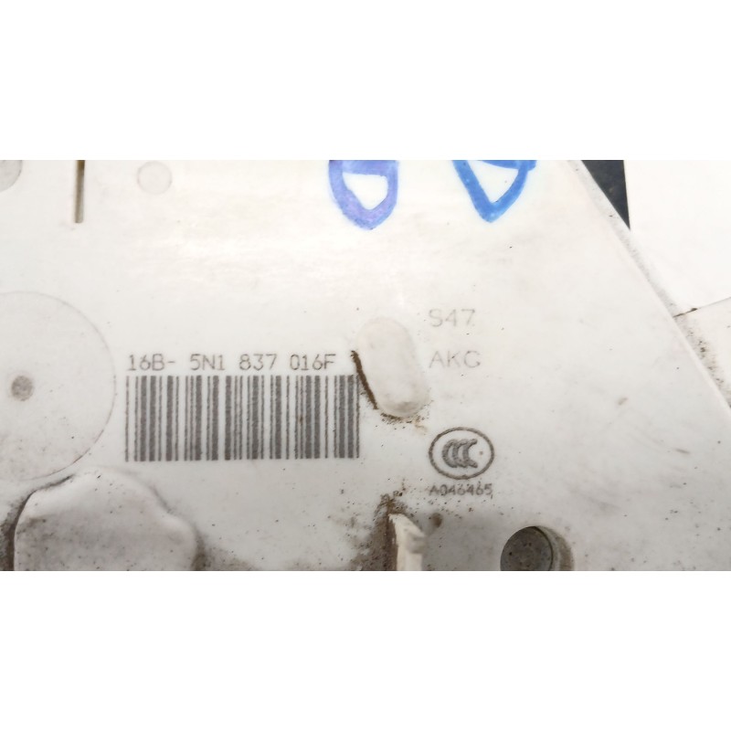 Recambio de cerradura puerta delantera derecha para seat ibiza iv (6j5, 6p1) 1.6 tdi referencia OEM IAM 5N1837016F  