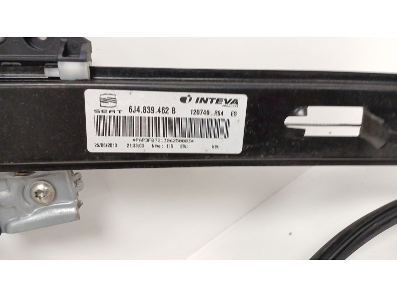 Recambio de elevalunas trasero derecho para seat ibiza iv (6j5, 6p1) 1.6 tdi referencia OEM IAM   