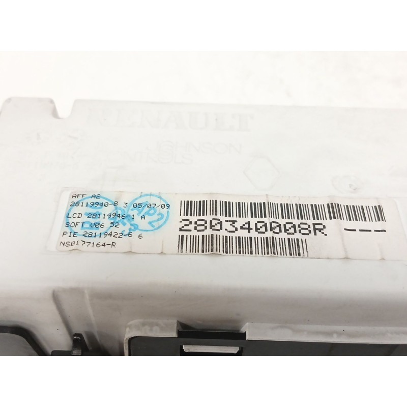 Recambio de pantalla multifuncion para renault megane iii hatchback (bz0/1_, b3_) 1.5 dci referencia OEM IAM 280340008R  