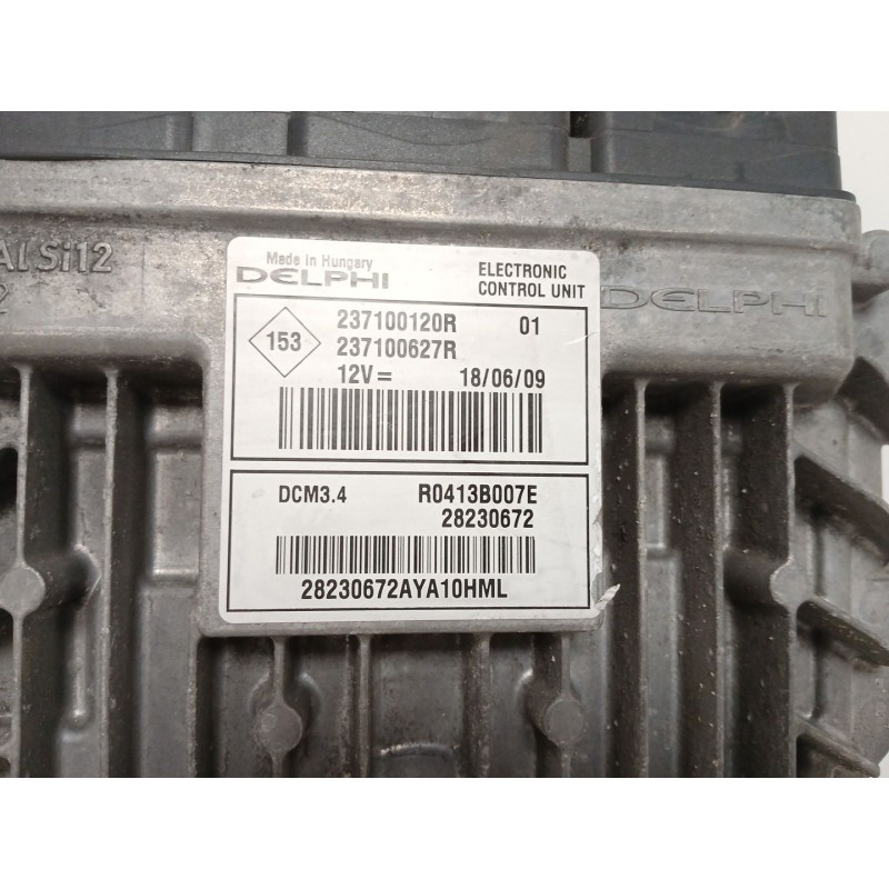 Recambio de centralita motor uce para renault megane iii hatchback (bz0/1_, b3_) 1.5 dci referencia OEM IAM 237100120R  23710062