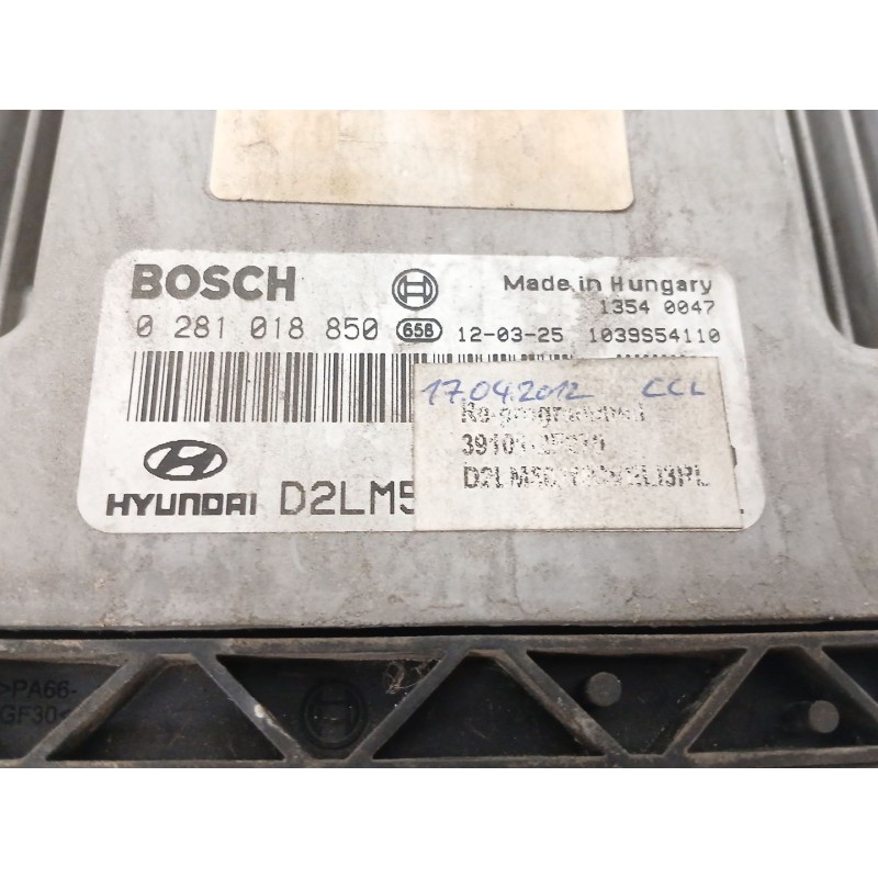 Recambio de centralita motor uce para hyundai ix35 (lm, el, elh) 2.0 crdi referencia OEM IAM 0281018850  13540047
