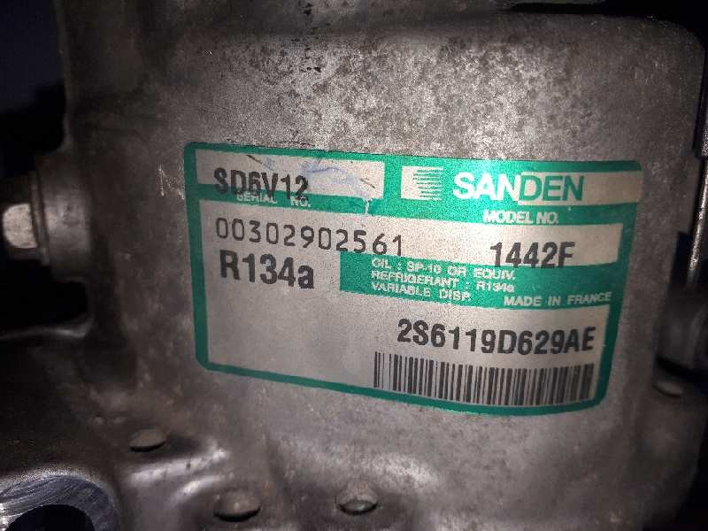 Recambio de compresor aire acondicionado para ford fiesta (cbk) ambiente referencia OEM IAM 2S6119D629AE 1442F 