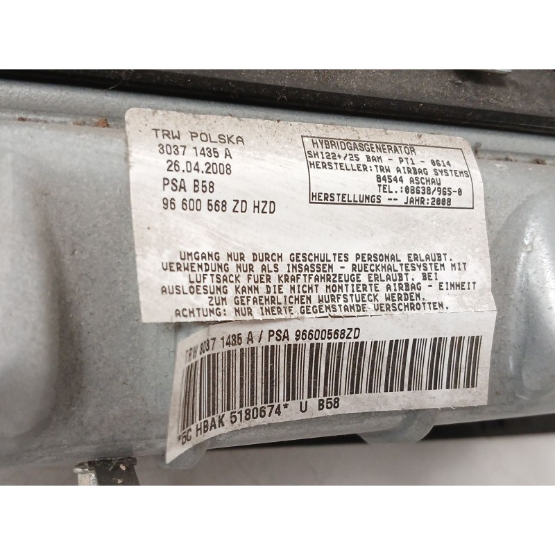 Recambio de airbag delantero izquierdo para citroën c4 grand picasso i (ua_) 2.0 hdi 138 referencia OEM IAM 96600568ZD  30371435
