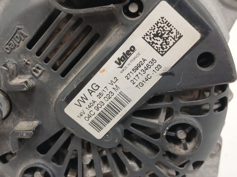 Recambio de alternador para volkswagen golf vii (5g1, bq1, be1, be2) 1.0 tsi referencia OEM IAM 04C903023M 2715992A TG14C103