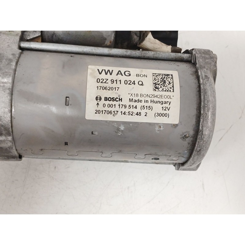 Recambio de motor arranque para volkswagen golf vii (5g1, bq1, be1, be2) 1.0 tsi referencia OEM IAM 02Z911024Q  0001179514