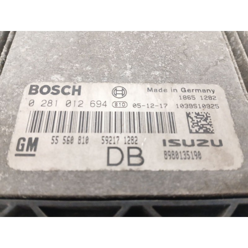 Recambio de centralita motor uce para opel astra h gtc (a04) 1.7 cdti (l08) referencia OEM IAM 0281012694 592171282 55560810