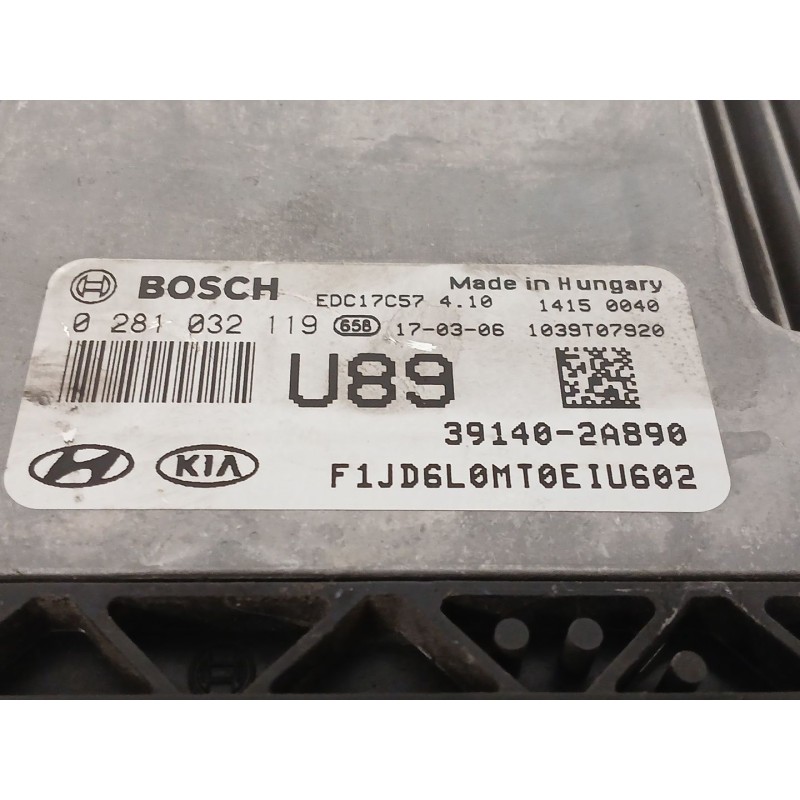 Recambio de centralita motor uce para kia cee´d (jd) 1.6 crdi 110 referencia OEM IAM 0281032119  
