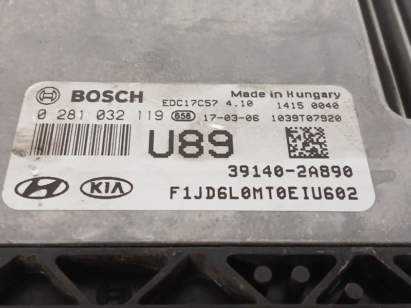 Recambio de centralita motor uce para kia cee´d (jd) 1.6 crdi 110 referencia OEM IAM 0281032119  