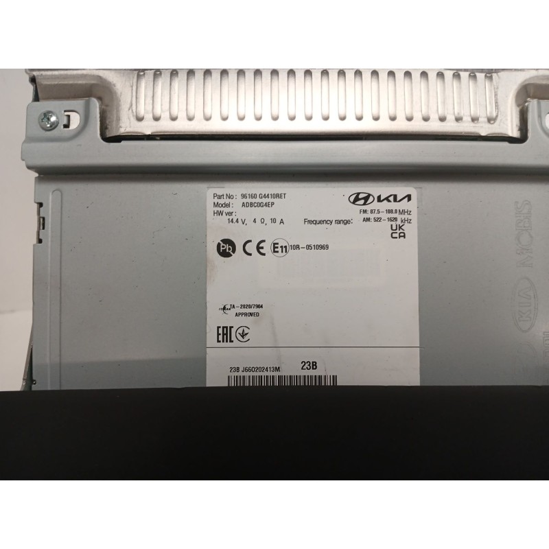 Recambio de sistema audio / radio cd para hyundai i30 (pde, pd, pden) 1.5 referencia OEM IAM 96160G4410RET  ADBC0G4EP