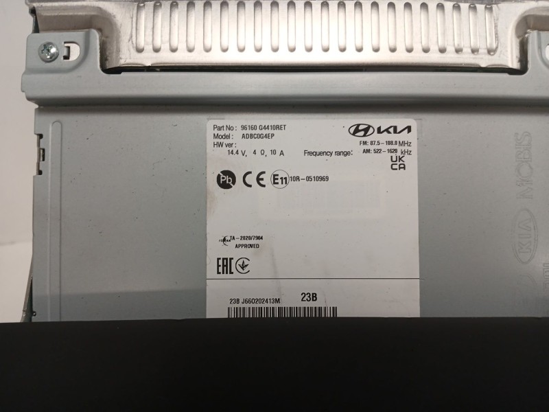 Recambio de sistema audio / radio cd para hyundai i30 (pde, pd, pden) 1.5 referencia OEM IAM 96160G4410RET  ADBC0G4EP