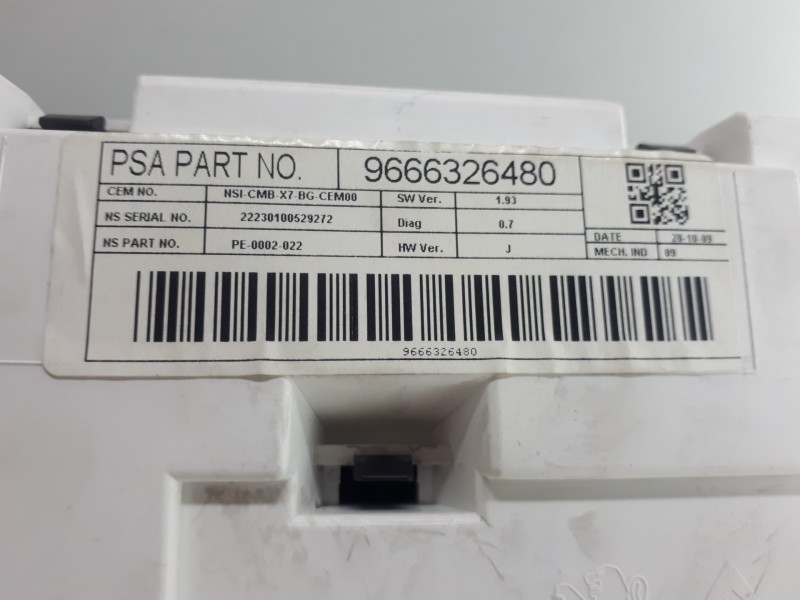Recambio de cuadro instrumentos para citroën c5 berlina business referencia OEM IAM 9666326480  