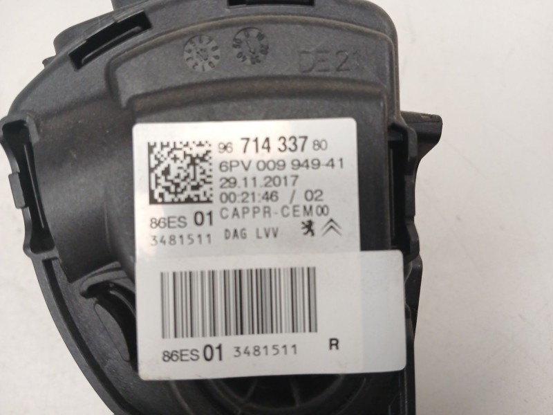 Recambio de pedal acelerador para peugeot 208 i (ca_, cc_) 1.2 vti 82 referencia OEM IAM 9671433780  6pv00994941