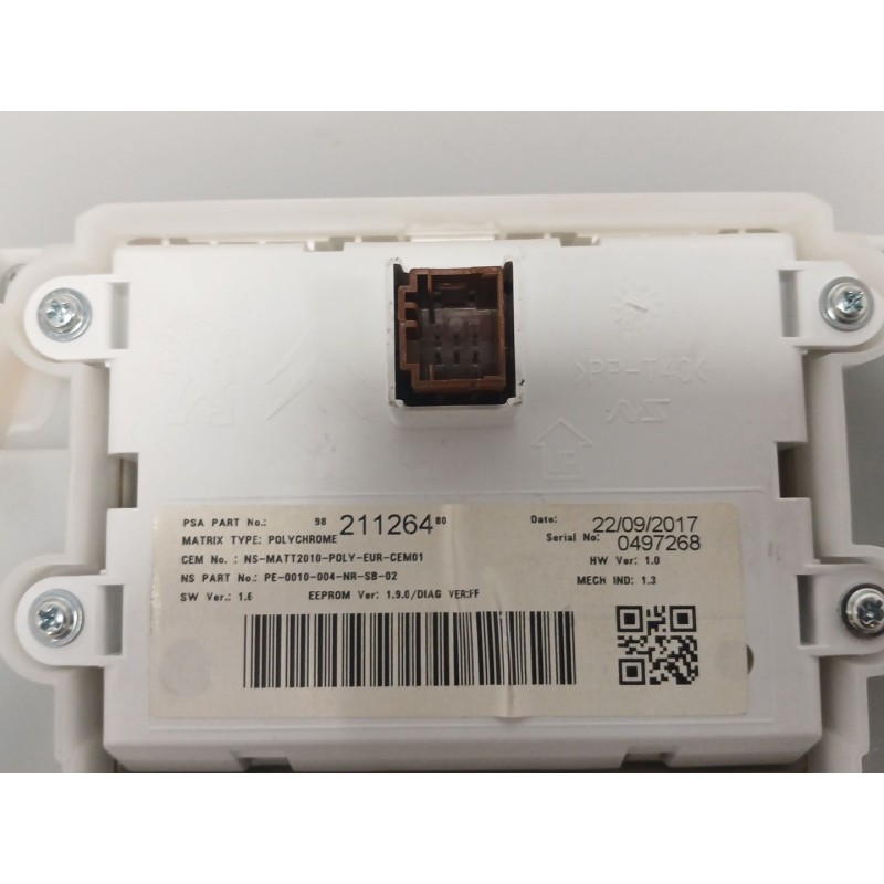 Recambio de cuadro instrumentos para peugeot 208 i (ca_, cc_) 1.2 vti 82 referencia OEM IAM   