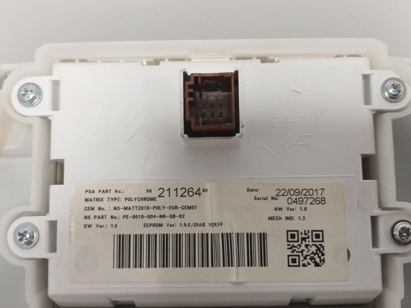 Recambio de cuadro instrumentos para peugeot 208 i (ca_, cc_) 1.2 vti 82 referencia OEM IAM   