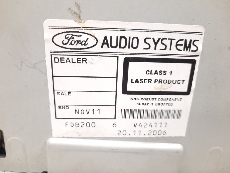 Recambio de sistema audio / radio cd para ford fiesta (cbk) 1.4 tdci cat referencia OEM IAM 10R023539 KW2000 