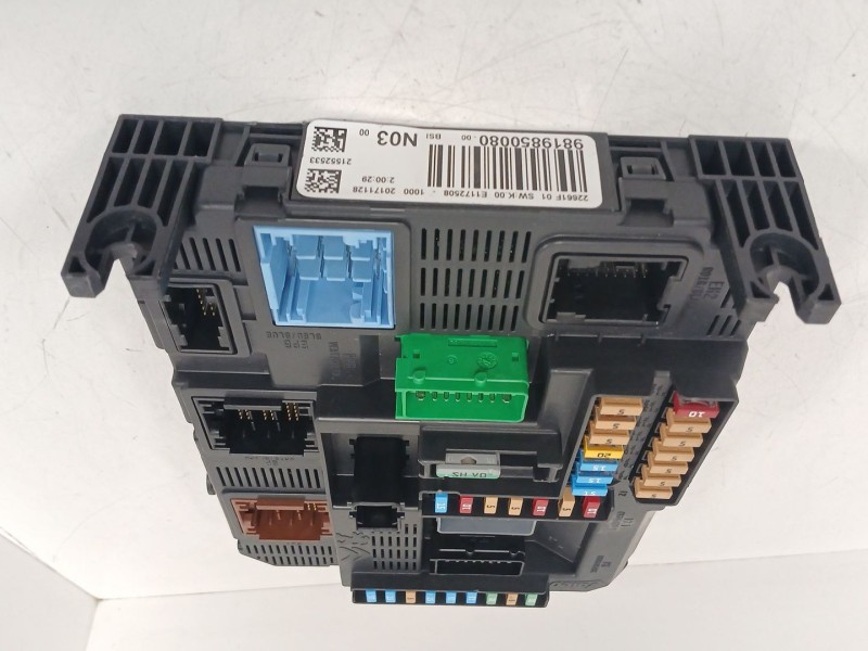 Recambio de caja reles / fusibles para peugeot 208 i (ca_, cc_) 1.2 vti 82 referencia OEM IAM 9819850080  BSIN03