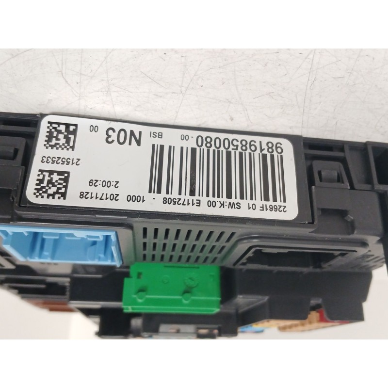Recambio de caja reles / fusibles para peugeot 208 i (ca_, cc_) 1.2 vti 82 referencia OEM IAM 9819850080  BSIN03