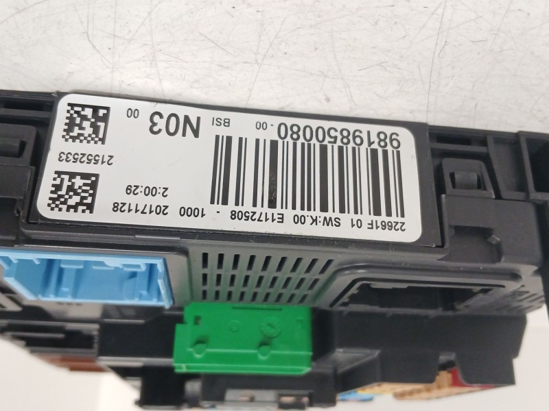 Recambio de caja reles / fusibles para peugeot 208 i (ca_, cc_) 1.2 vti 82 referencia OEM IAM 9819850080  BSIN03