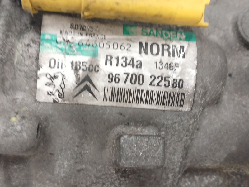 Recambio de compresor aire acondicionado para citroën c5 iii (rd_) 2.0 hdi 140 referencia OEM IAM 9670022580  1346F Recambio de compresor aire acondicionado para citroën c5 iii (rd_) 2.0 hdi 140 referencia OEM IAM 9670022580  1346F
