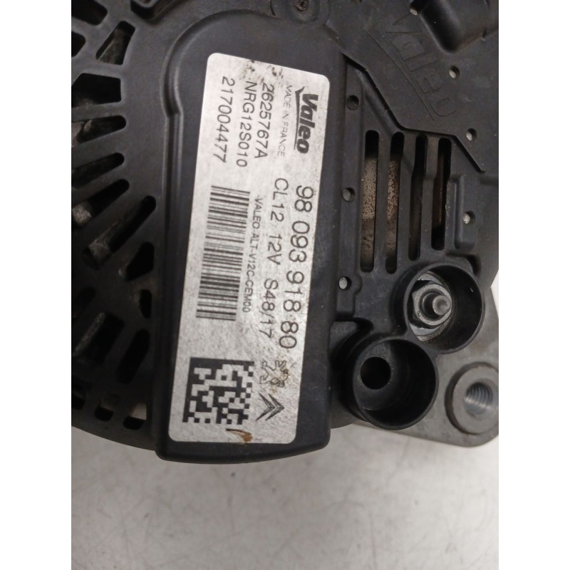 Recambio de alternador para peugeot 208 i (ca_, cc_) 1.2 vti 82 referencia OEM IAM 9809391880 2625767A CL12