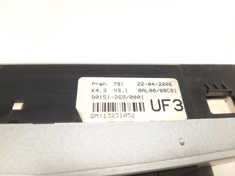 Recambio de mando climatizador para opel astra h ber. cosmo referencia OEM IAM 13231052  