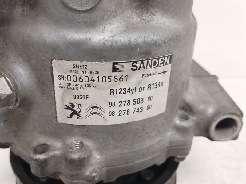 Recambio de compresor aire acondicionado para peugeot 208 i (ca_, cc_) 1.5 bluehdi 100 referencia OEM IAM 9827850380  9827874380