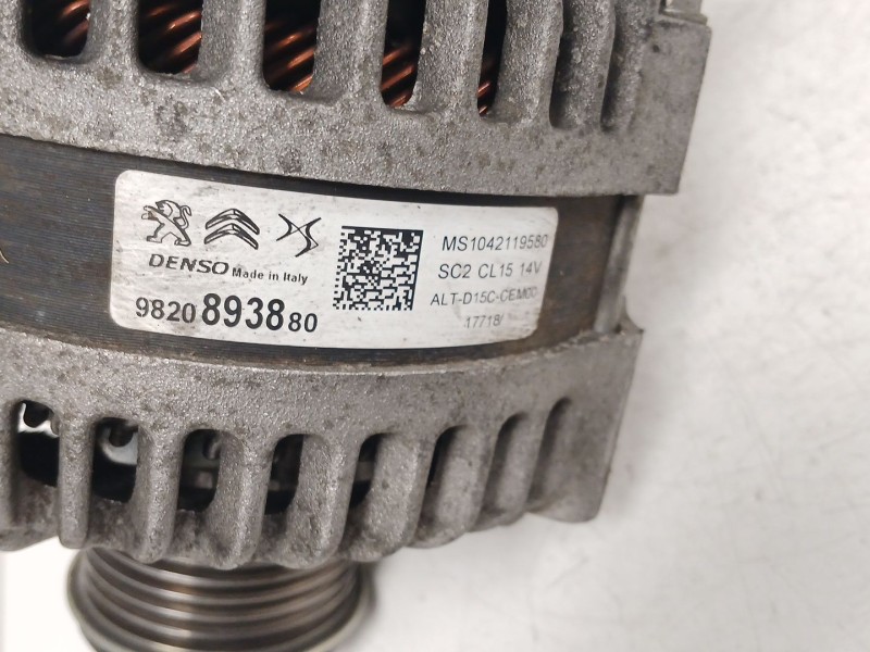 Recambio de alternador para peugeot 208 i (ca_, cc_) 1.5 bluehdi 100 referencia OEM IAM 9820893880  