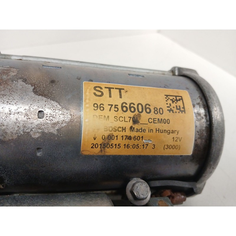 Recambio de motor arranque para peugeot 308 ii (lb_, lp_, lw_, lh_, l3_) 1.6 hdi / bluehdi 115 referencia OEM IAM 9675660680  00