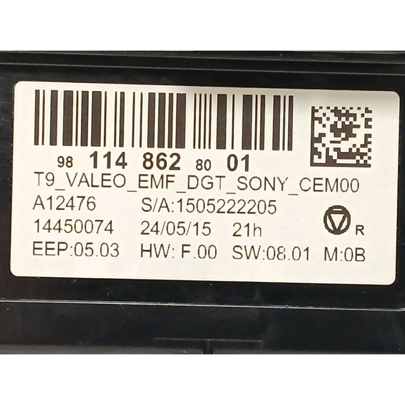 Recambio de pantalla multifuncion para peugeot 308 ii (lb_, lp_, lw_, lh_, l3_) 1.6 hdi / bluehdi 115 referencia OEM IAM 9811486