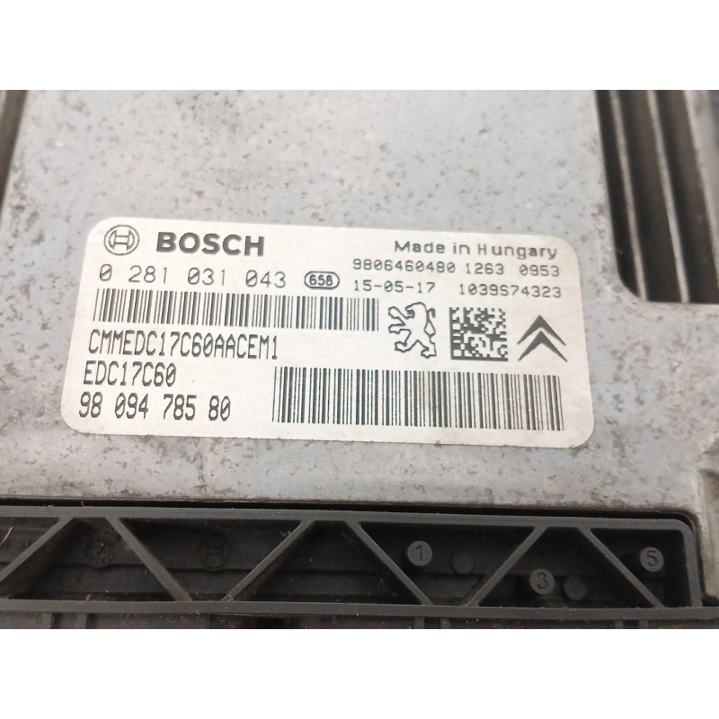 Recambio de centralita motor uce para peugeot 308 ii (lb_, lp_, lw_, lh_, l3_) 1.6 hdi / bluehdi 115 referencia OEM IAM 02810310