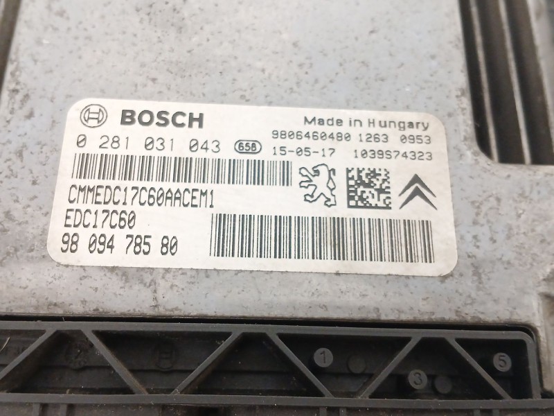 Recambio de centralita motor uce para peugeot 308 ii (lb_, lp_, lw_, lh_, l3_) 1.6 hdi / bluehdi 115 referencia OEM IAM 02810310