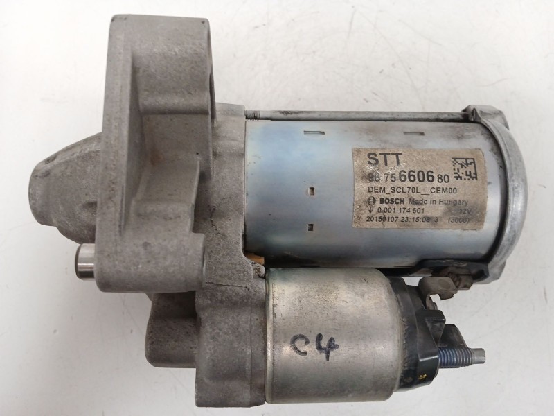 Recambio de motor arranque para citroën c4 cactus 1.6 bluehdi 100 referencia OEM IAM 9675660680  0001174601