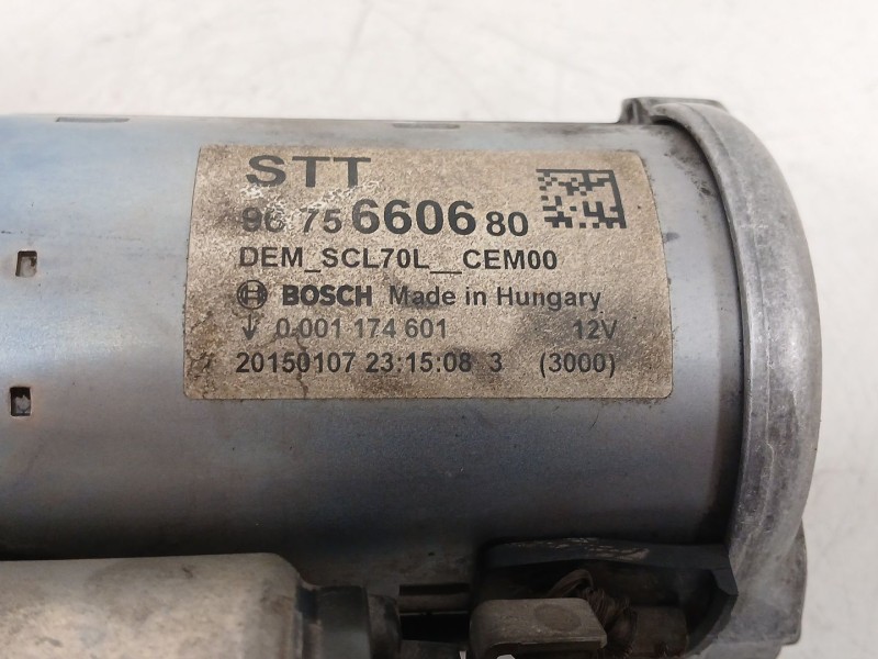 Recambio de motor arranque para citroën c4 cactus 1.6 bluehdi 100 referencia OEM IAM 9675660680  0001174601