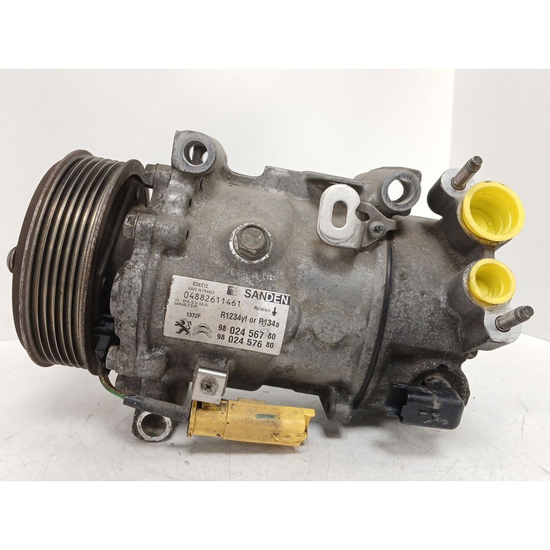 Recambio de compresor aire acondicionado para citroën c4 cactus 1.6 bluehdi 100 referencia OEM IAM 9802456780 04882611461 980245