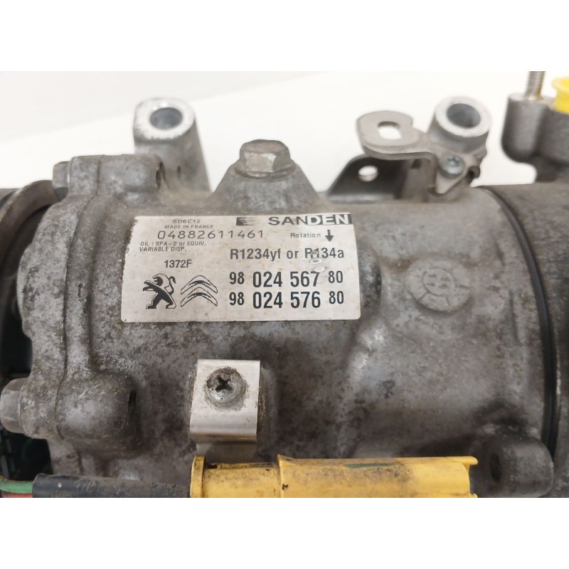 Recambio de compresor aire acondicionado para citroën c4 cactus 1.6 bluehdi 100 referencia OEM IAM 9802456780 04882611461 980245