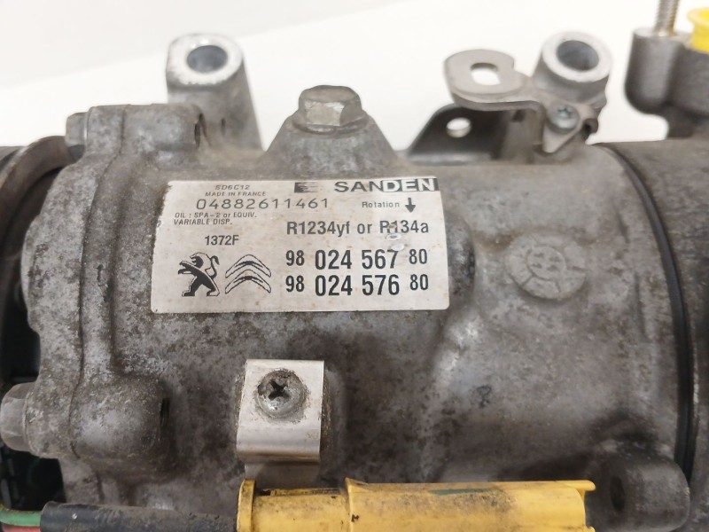 Recambio de compresor aire acondicionado para citroën c4 cactus 1.6 bluehdi 100 referencia OEM IAM 9802456780 04882611461 980245